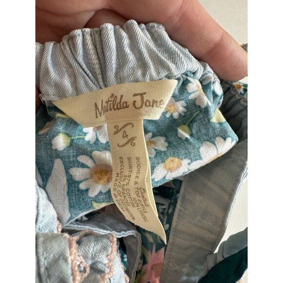 Matilda Jane Happy Florals Tunic Top EUC Girls Dream Chasers Shirt Size 4 - Picture 4 of 4